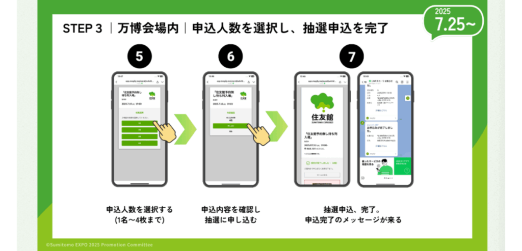 Step3：人数選択と注意点（最大4名・子供の扱い）