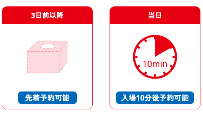 3日前予約の流れ
